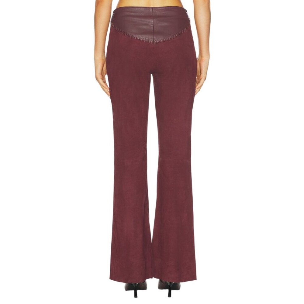 Understated Leather Sonny Suede Pants in Chocolate Small New Womens Leather - Picture 2 of 15